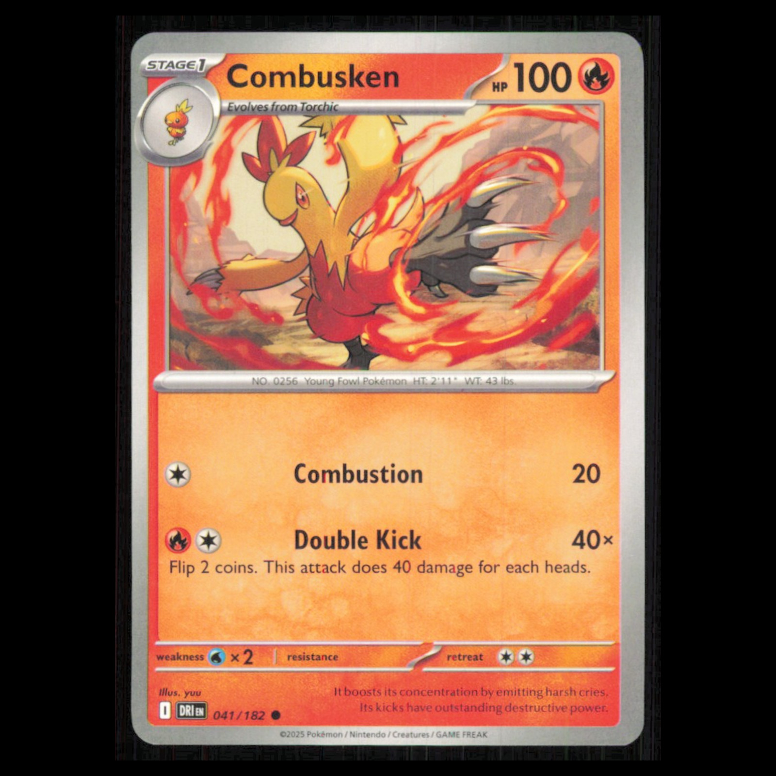 Combusken #41 2025 Scarlet - Violet Series - Destined Rivals Common Pokemon Card