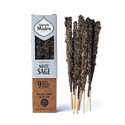Sagrada Madre Weißer Salbei Räucherstäbchen   9 Sticks · handgefertigt