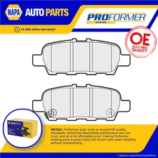 Brake Pads Set fits NISSAN JUKE F15 1.6 Rear 10 to 19 Proformer AY060NS053