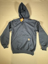 NWT Carhartt Rain Defender Loose Fit Heavyweight Sweatshirt Navy Blue Small
