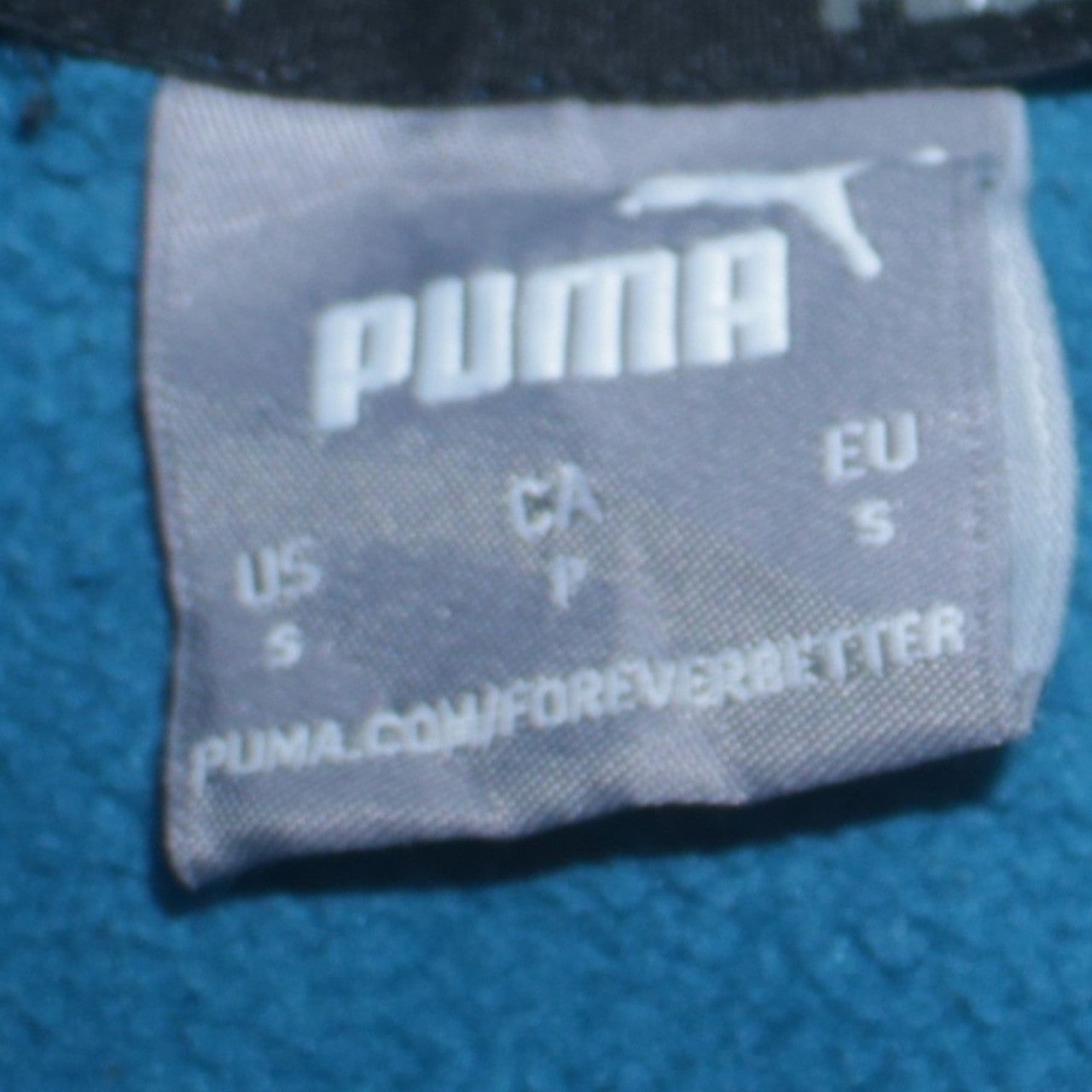 Puma Blue Hoodie Mens S image 7