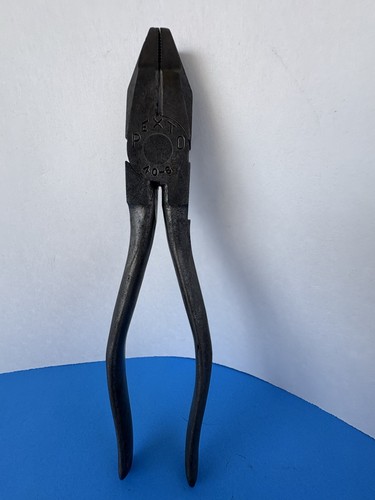 VINTAGE PEXTO NO. 40-8 8" LINEMAN'S PLIERS CUTTERS HEAVY DUTY USA MADE - Picture 7 of 9