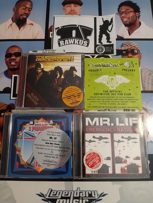 Mr. Lif/The Perceptionists CD LOT Rap Hip-Hop  Def Jux W/Rare Posters & Flyers 