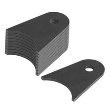 10 Pcs Weld-On Shock Mount Tabs Fits 3" Axle Tube, 3-1/2" Height, 1/2" Bolt