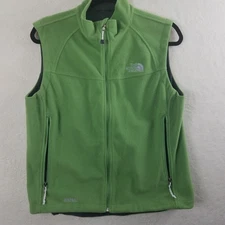 The North Face women's Fleece Vest Green Windwall Zip Up Outdoor Gorpcore