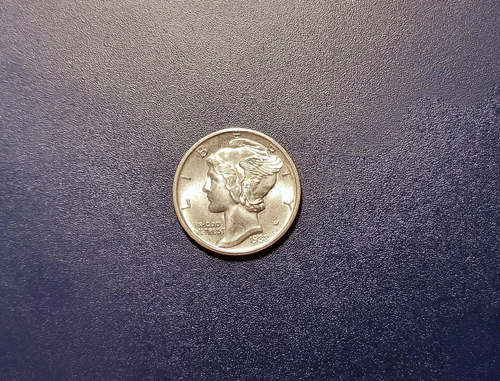 Gem BU FSB 1938-D Mercury Dime
