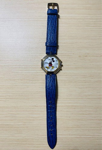 GERALD GENTA Success Mickey Mouse Quartz G2850.7 K18YG Blue Un...