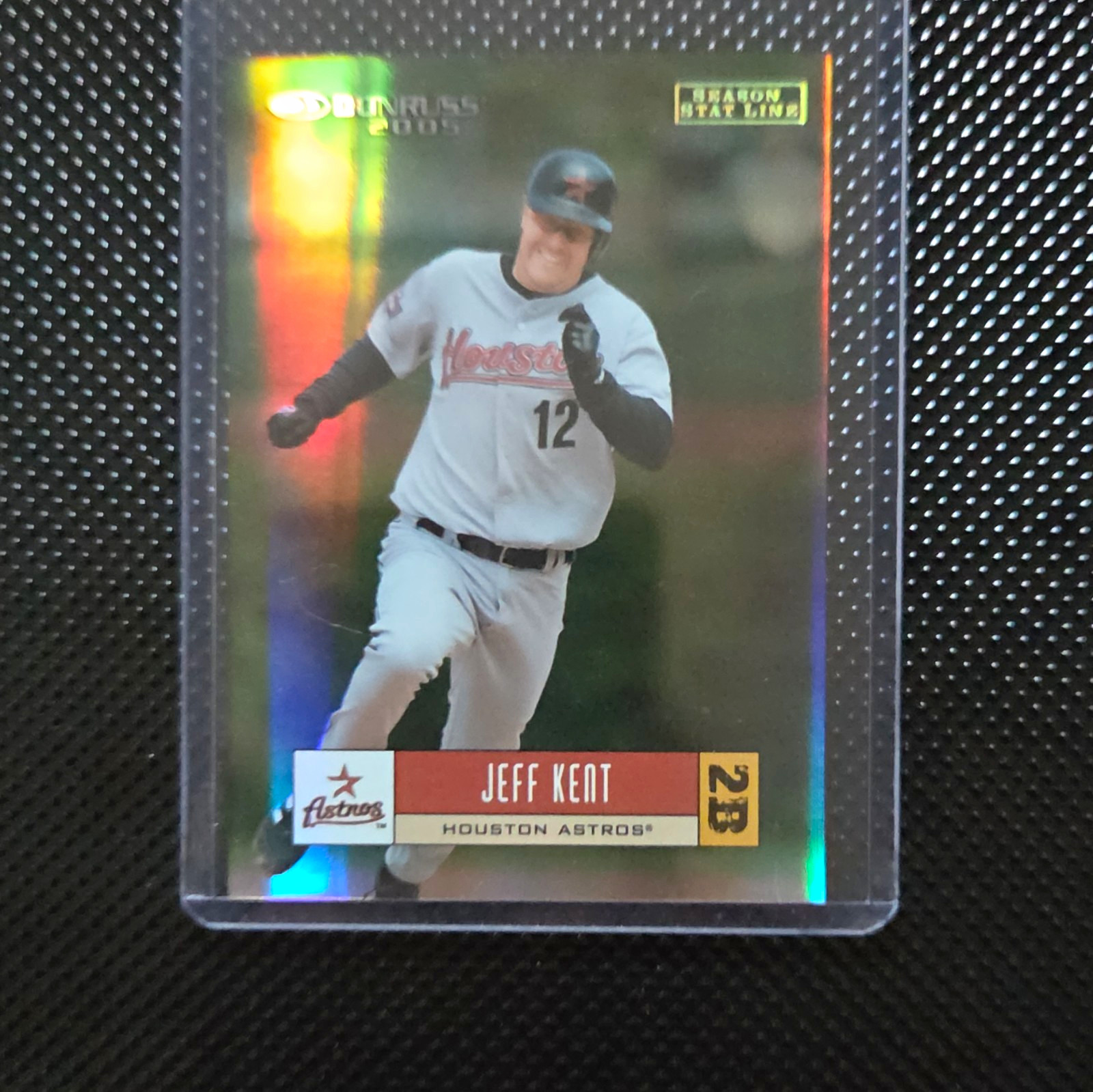 Donruss 2005 Jeff Kent #206 Season Stat Line Serial Numbered /96 Astros