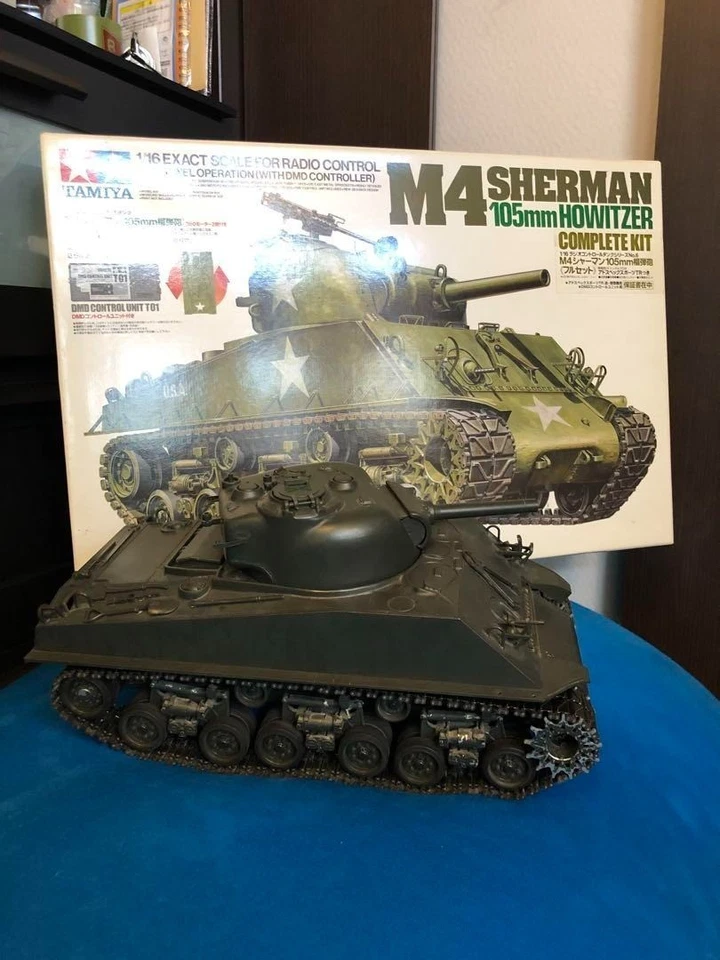 TAMIYA 1/16 RC Tank M4 SHERMAN 105mm HOWIZER ITEM56005 Made in Japan - Image 3 of 4