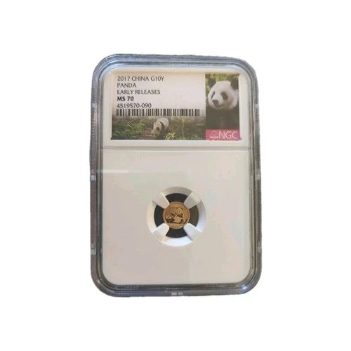 2017 China Gold Panda 1g G10Y EARLY RELEASE NGC MS70 