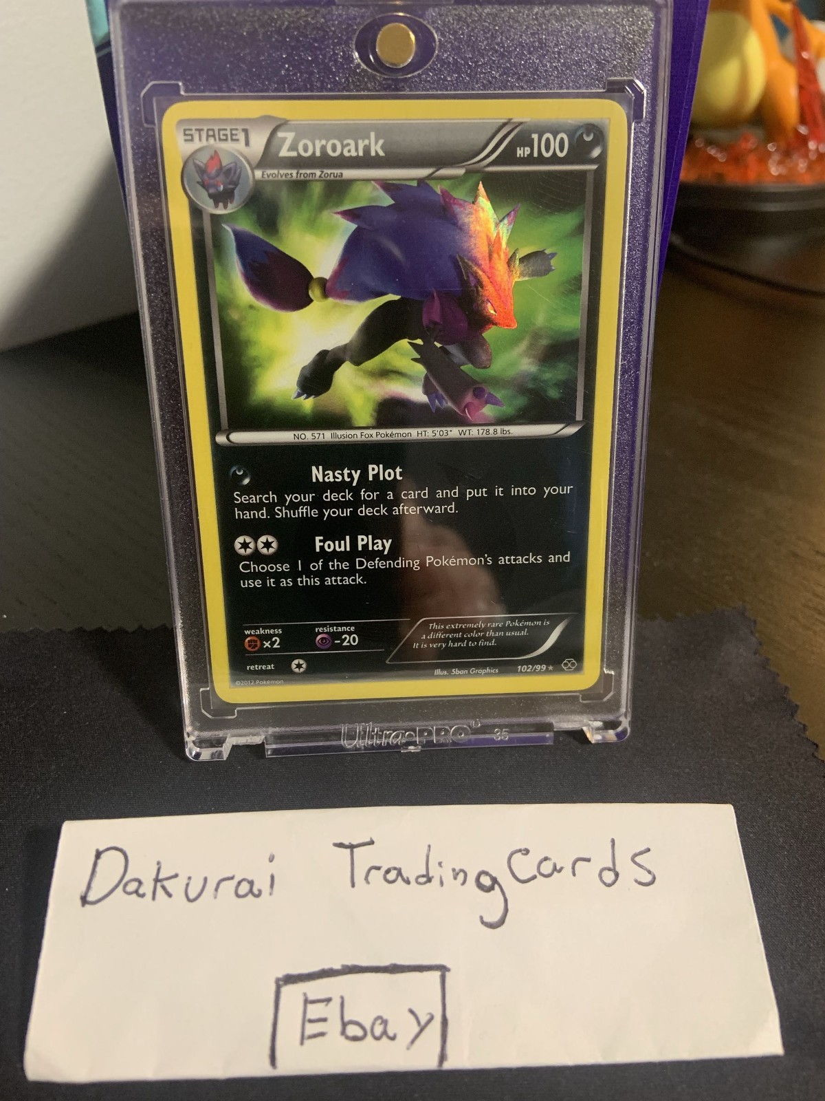 Pokemon TCG Zoroark 102/99 BW Next Destinies NM/M