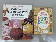 Vintage 60’s BETTY CROCKER'S Cake & Frosting Mix/BC Party Book BOTH 1ST EDITIONS