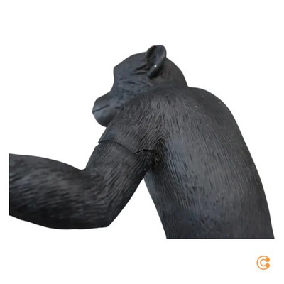 SELETTI Lampe Leuchte Monkey Lamp LED Hängelampe Hängelicht schwarz Kunstharz
