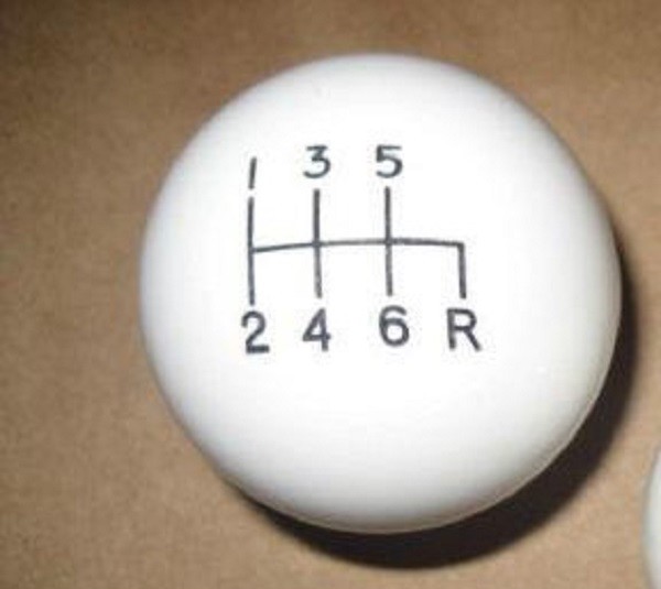 6 speed shifter shift knob WHITE 1989-1996 C4 Corvette & ZR-1 w