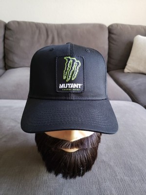 Monster Energy Mutant Drink Black PROMO Snapback Hat Adjustable Cap NEW W/O TAGS