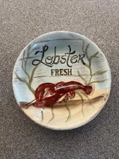 Certified International Kate McRostie LOBSTER BOWL 9" Diam 2" high CERAMIC