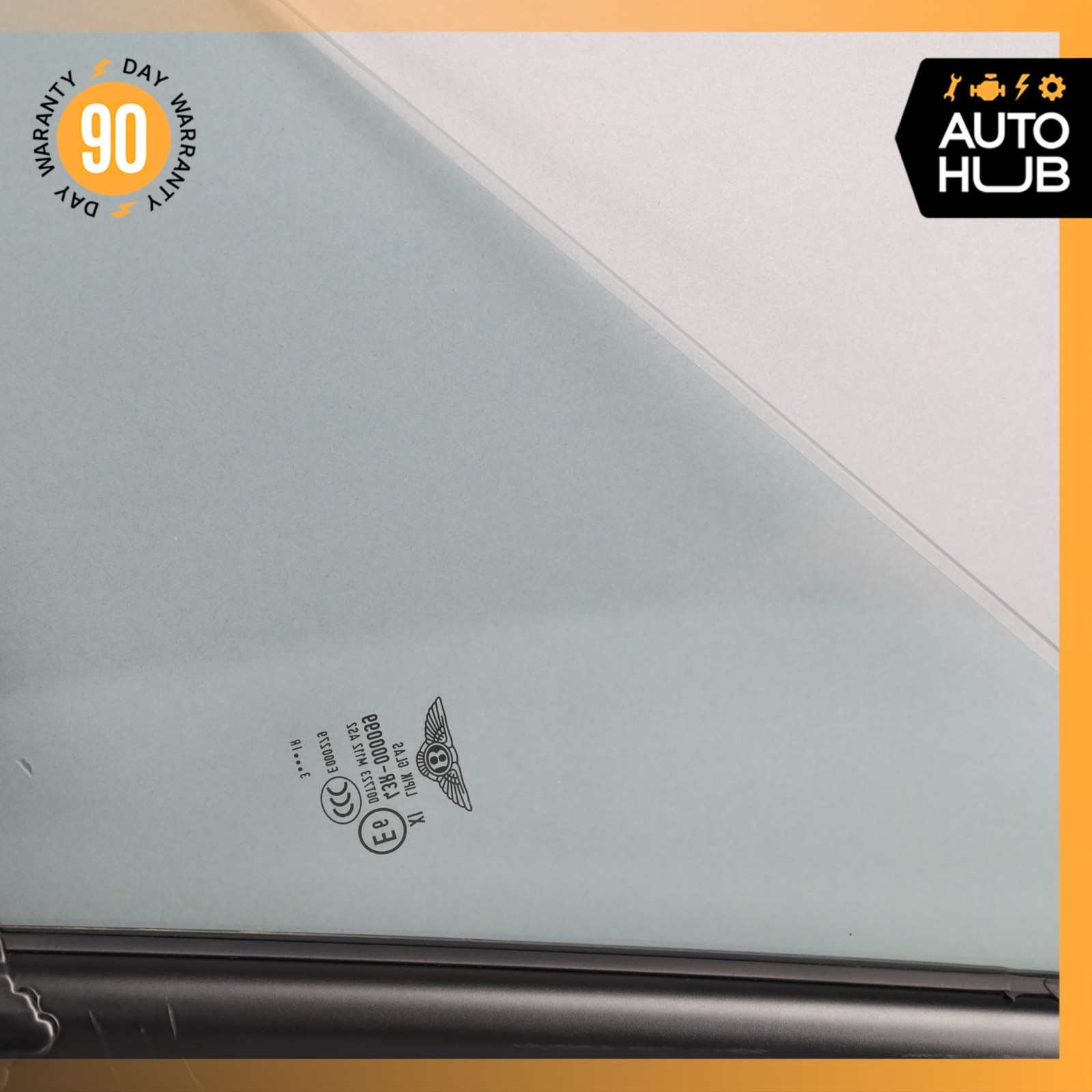 07-18 Bentley Continental GTC Front Right Side Door Vent Window Glass OEM 11k