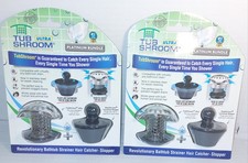 TubShroom Ultra Bath Tub Stainless Drain Protector Hair Catcher 2 Pack