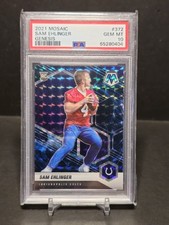 PSA 10 Sam Ehlinger GENESIS SSP 2021 Mosaic Prizm RC Colts Broncos Rookie