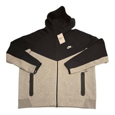 Nike Tech Fleece Windrunner Hoodie Jacket Gray/Black FB7921-064 Men's Size XXL