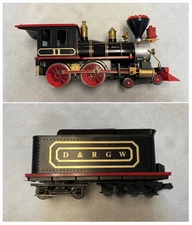 G Gauge Kalamazoo Toy Train Works D&RGW Locomotive #11 & Tender