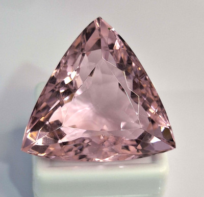 Pink Topaz Trillion Cut 104-106 Ct Lab-Created Loose Certified Gemstone SP1403