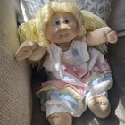 Vtg 1985 Cabbage Patch Kids Sandy Blonde Hair Blue Eyes #8 Coleco