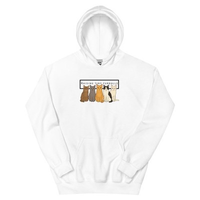 Raising Tiny Furballs Hoodie | Funny Pet Parent Sweatshirt for Cat & Dog Lovers
