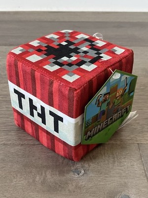 NWT Mojang Minecraft TNT 4'' Plush Cube Box Toy Factory New With Tags Super Soft!