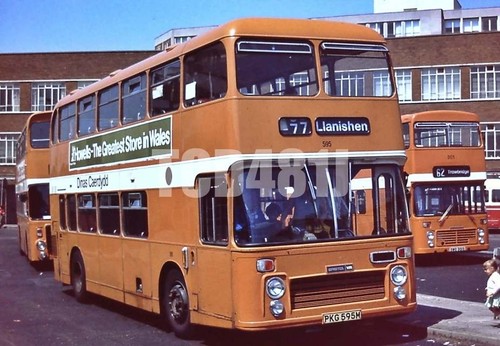 35mm Orig Dia Cardiff City Transport PKG595M 1980 (M4.4)