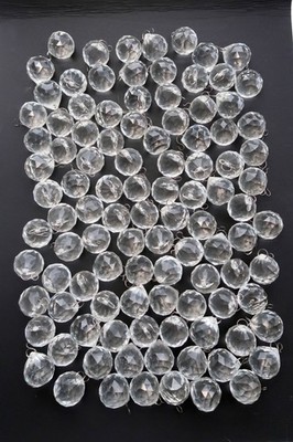 FENG SHUI Lot of 100 CRYSTAL SPHERE 1.25'' Sun Catcher Prism Ball with Hooks