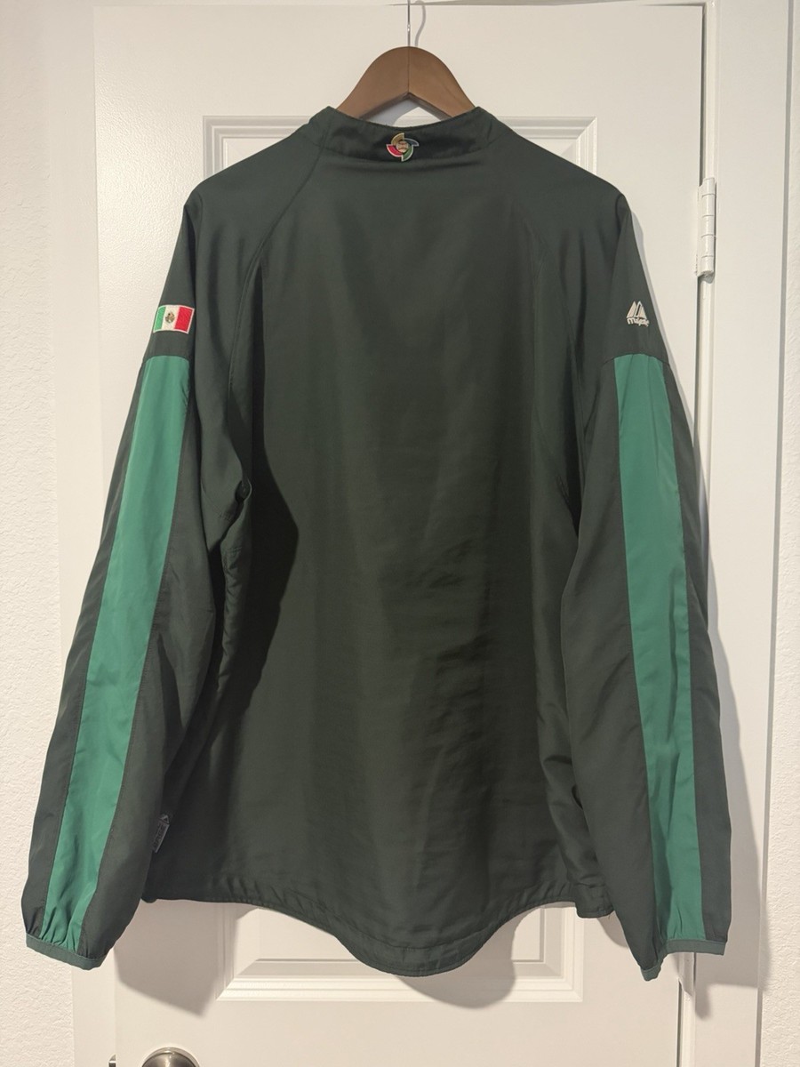 Majestic MEXICO スタジャン グリーン Majestic Mexico WBC Cool Base 1/4 Zip Windbreaker Large | eBay