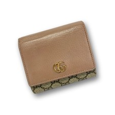 Authentic GUCCI GG Marmont 598587 Wallet Leat...
