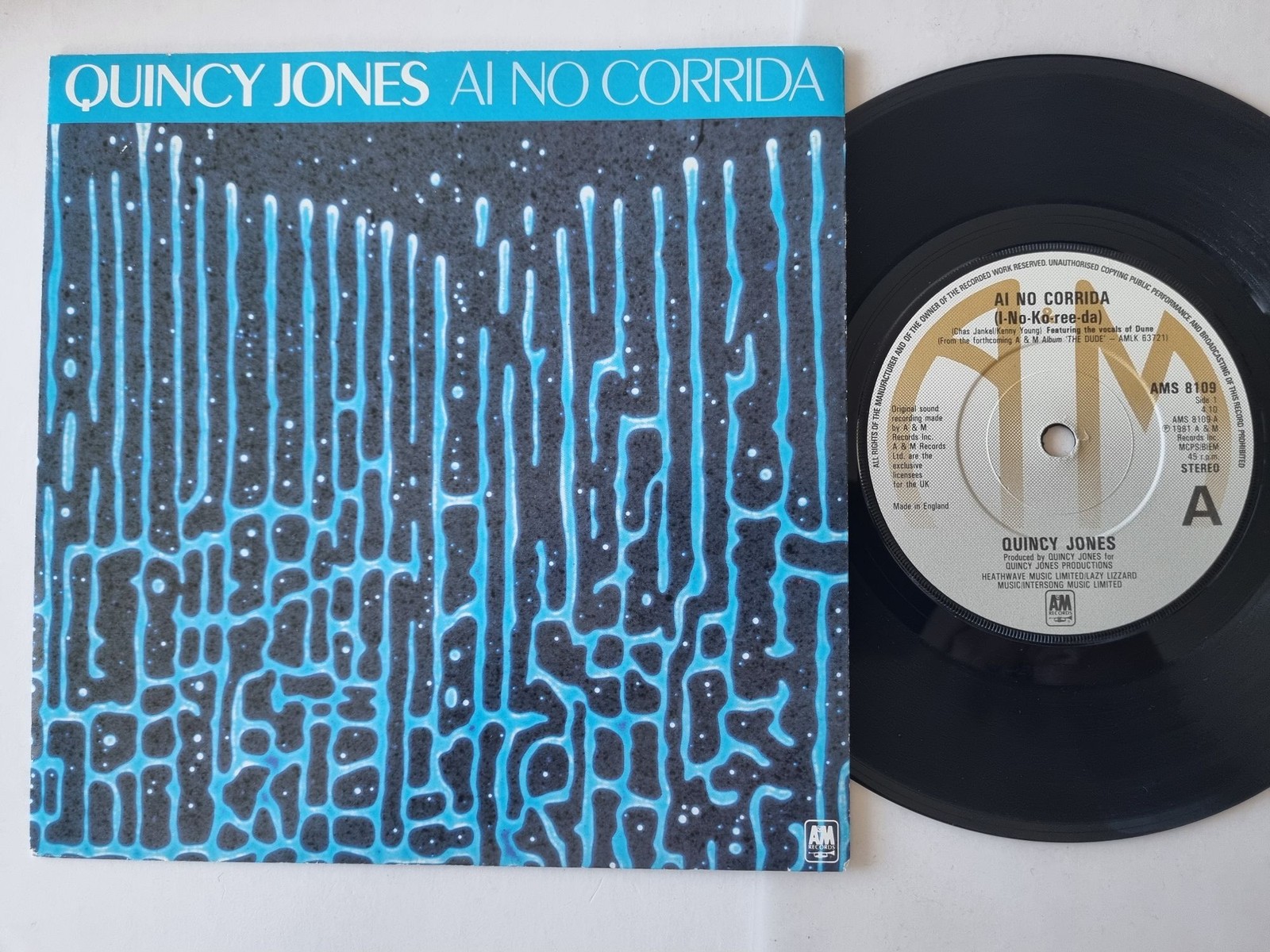 Quincy Jones - Ai No Corrida 7'' Vinyl UK