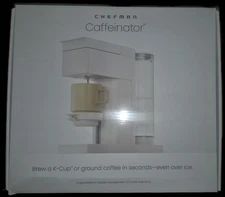 New!! Chefman Caffeinator Single Serve Coffee Maker. Kcups. Hot & Iced Options