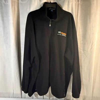 Devon & Jones Fleece Jacket 4XL Black Checker Logistics Full Zip Warm Coat