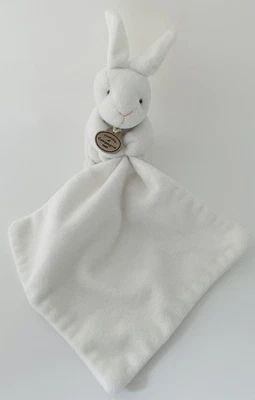 6260🌟Doudou et Compagnie Lapin Mouchoir Plat Blanc - Photo 1/4