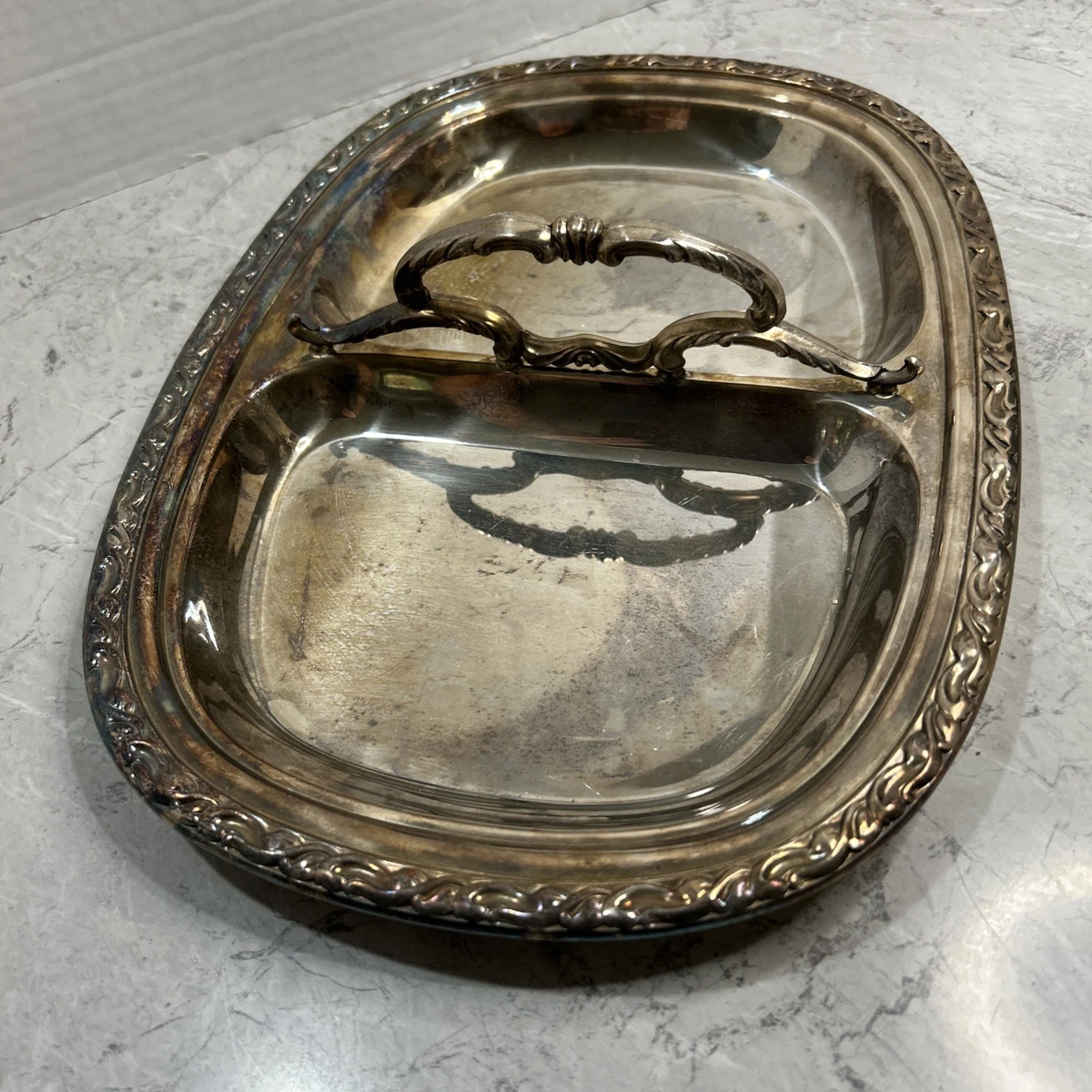 Wm. Rogers & Son Antique US Silver-Plated Platters & Trays for 