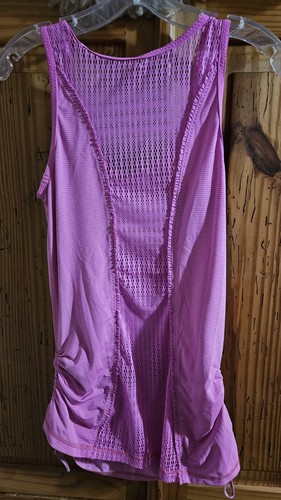 Womens Size Medium Pink Lululemon Sinch Side Long Tank Top - Picture 2 of 4