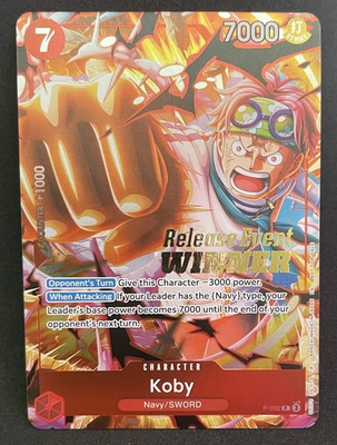 #ad #ad Koby OP12 Release Event Winner One Piece Promo Card P 092 $34.99