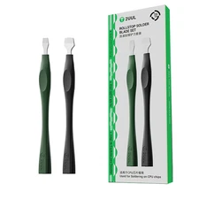 2UUL DA19 Anti-Roll Solder Scraper Set- 9mm & 15mm Solder Blade Tool