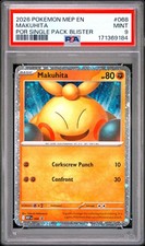 2026 POKEMON MEP PERFECT ORDER SINGLE PACK BLISTER PROMO #068 MAKUHITA PSA 9