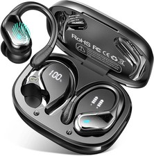 Bluetooth 5.4 Kopfhörer Sport, 75Std 2026 Kopfhörer Kabellos Bluetooth, Bass 3.0