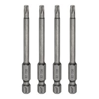 "4 StüCk T20 Torx-Schraubendreherbit FüR 1/4\" Sechskantschaft 3\" Lang Magnetisch"