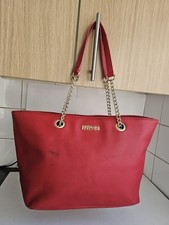 KENNETH COLE REACTION DESIGNER WOMENS RED SATCHEL TOTE SHOULDER HANDBAG