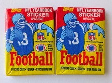 1985 Topps Football Wax Packs (2ea.) Unopened ( Possible Warren Moon Rookie?)
