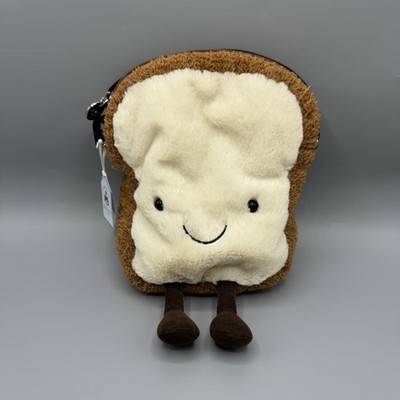 Jellycat Amuseables Toast Bag Bread Purse NEW WITH TAGS Authentic