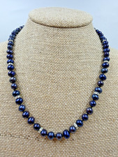 Vintage Necklace Danbury Mint Midnight Blue P...