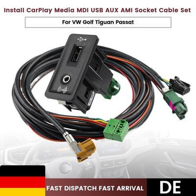CarPlay Media Kabelsatz Buchse passend Discover Media MIB MIB2 USB AUX IN Navi