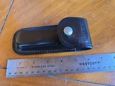 Funda de cuchillo plegable de cuero vintage SCHRADE 6 pulgadas para 5 pulgadas LB7 LB8 UH otros